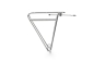 Preview: Pelago Commuter Rear Rack - Stainless Steel - silver polished