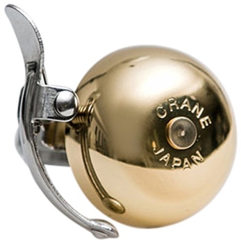 Crane Bell - Suzu Mini Bell - with Steel Band Mount - Brass