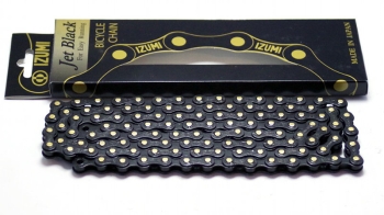 Izumi Jet Black Chain - Gold Pins - 1/8"