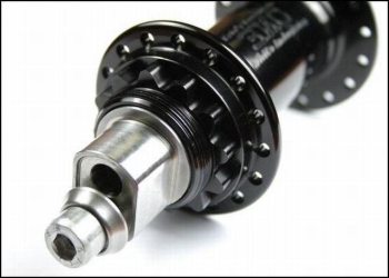 White ENO Single Speed Nabe - Eccentric Hub - schwarz