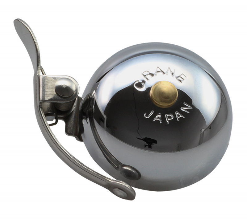Crane Bell Suzu Mini Bell with Steel Band Mount Chrome