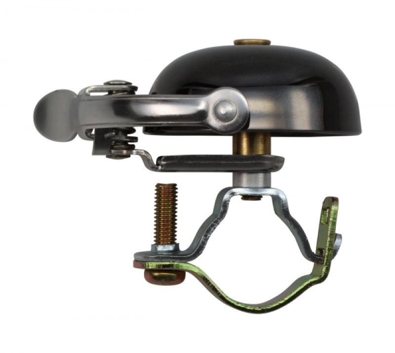 Crane Bell - Suzu Mini Bell - with Steel Band Mount - Neo Black