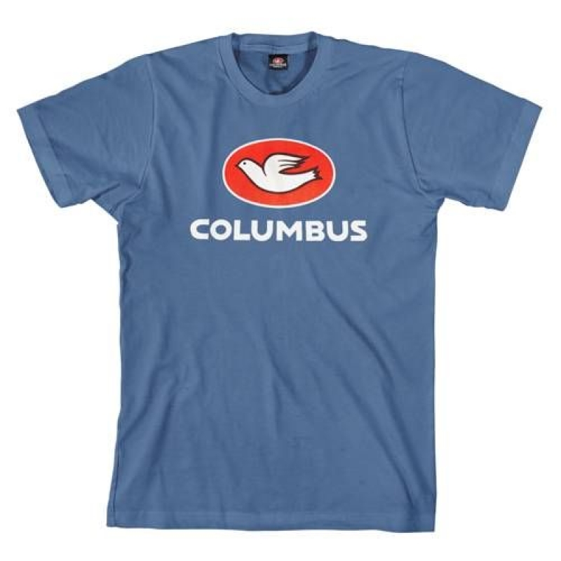 Columbus Logo T-Shirt - blue