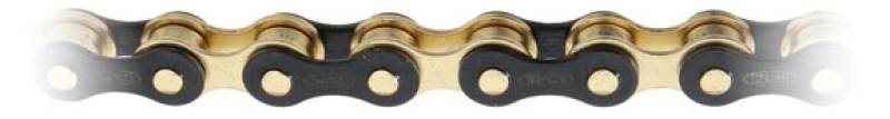 Izumi Jet Black / Gold Chain - 1/8 "