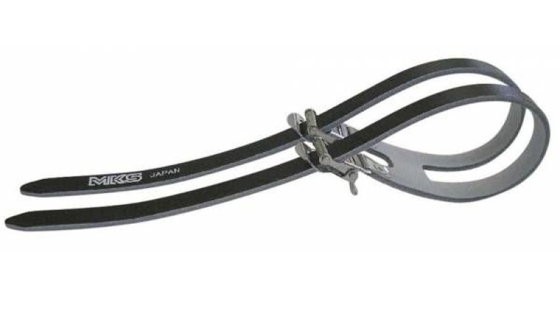 MKS Fit Alpha Spirits Double Toe Strap - Leather Pedal Straps