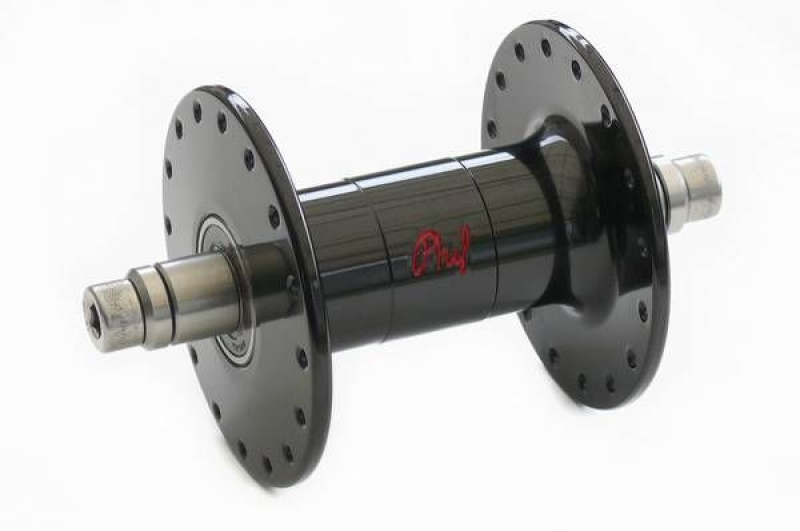 Phil Wood High Flange Track Hub - Front - Black Anodised