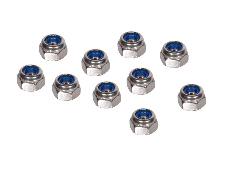 Hex Nut Self-Locking - 10 Pieces