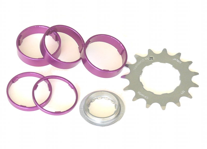 Singlespeed Umbausatz - Anodised Kit