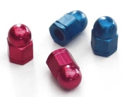 Aluminum Axle Nuts Pair - 3/ 8''