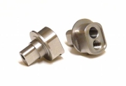 White ENO Eccentric Axle Studs - Achsenden Paar